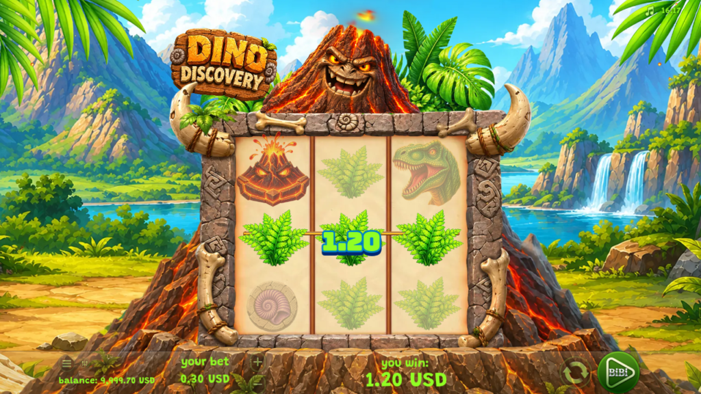 Dino Discovery prehistoric reels win