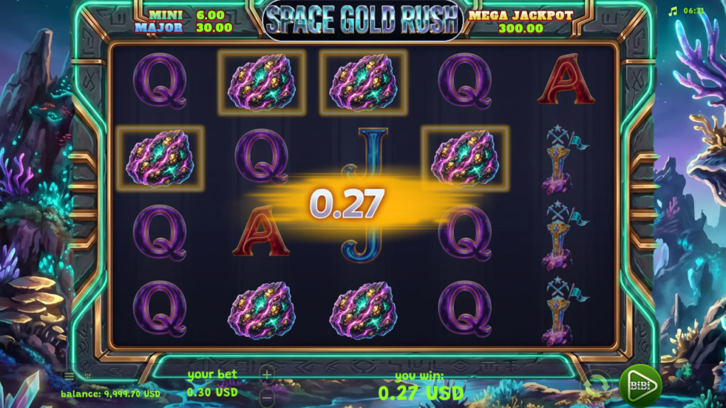 Space Gold Rush reels